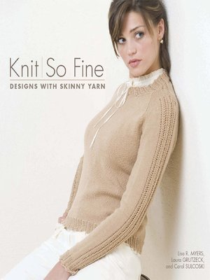 cover image of Knit So Fine
